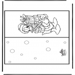 Christmas coloring pages - Christmas card 14