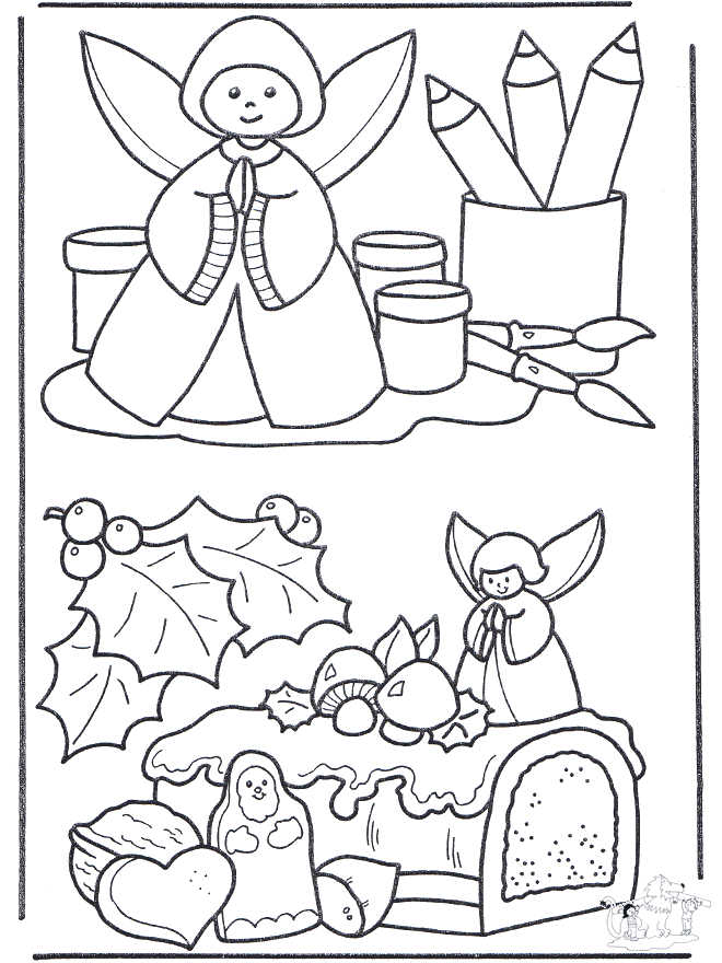 Christmas decoration 2 - Coloring pages Christmas