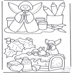 Christmas coloring pages - Christmas decoration 2