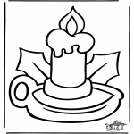 Christmas coloring pages - Christmas windowcolor 5