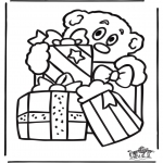 Christmas coloring pages - Christmas windowcolor 9