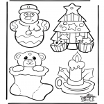 Christmas coloring pages - Christmasdecoration 1