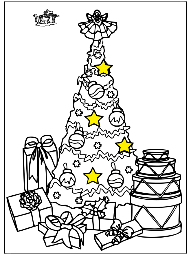 Christmastree 2 - Coloring pages Christmas