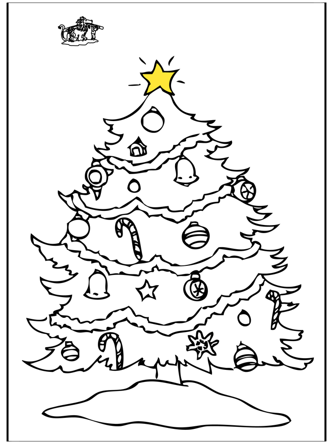 Christmastree 3 - Coloring pages Christmas