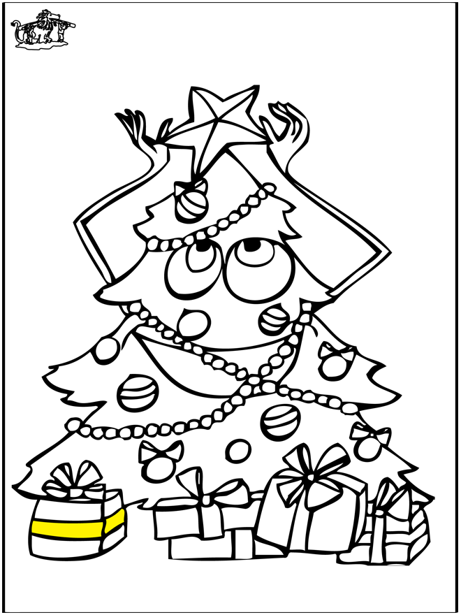 Christmastree 5 - Coloring pages Christmas