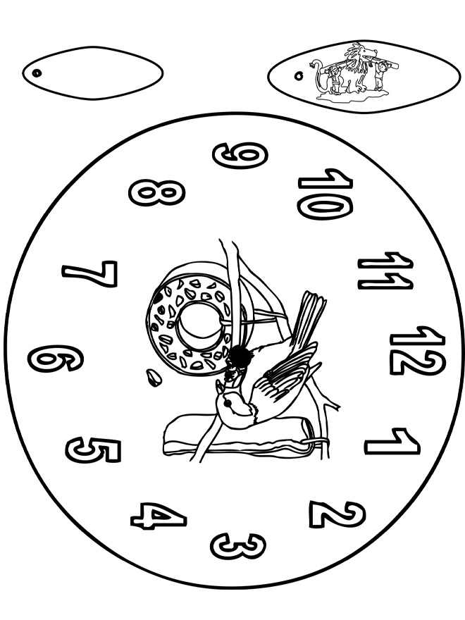 Clock bird - Cut-Out