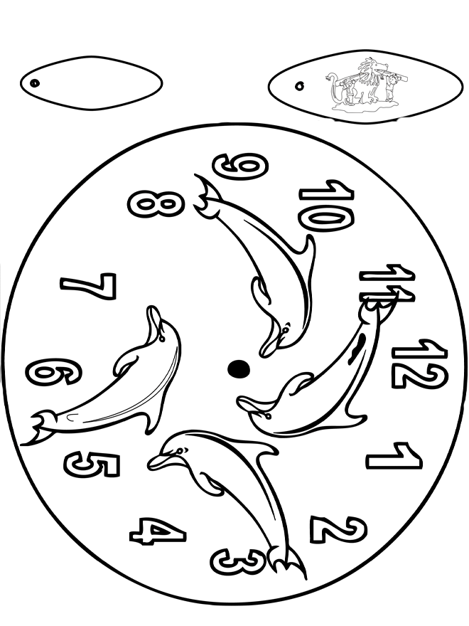 Clock dolphin - Cut-Out