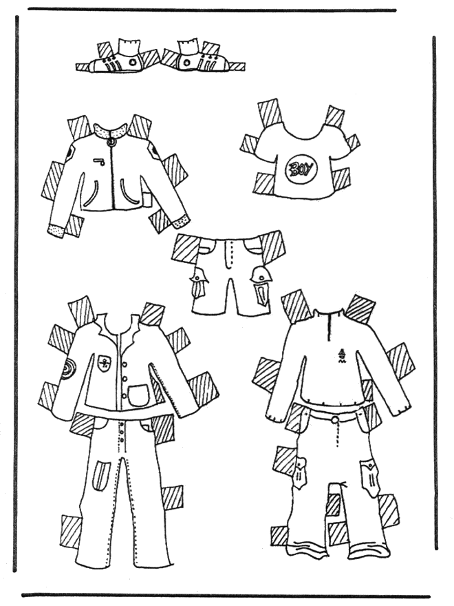 Cloth paper doll 1 - paper dolls