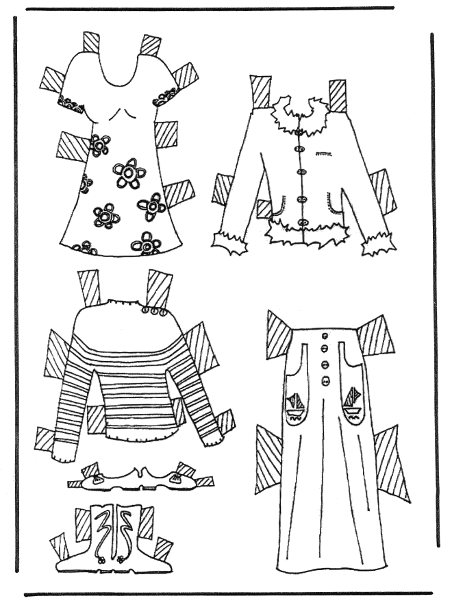 Cloth paper doll 6 - paper dolls