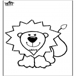 Animals coloring pages - Coloring page lion