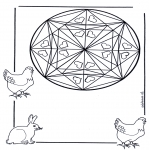 Mandala Coloring Pages - Coloring page mandala hearts