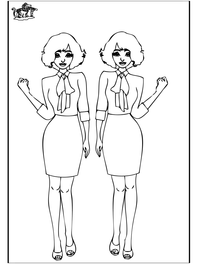 Coloring page model - And more
