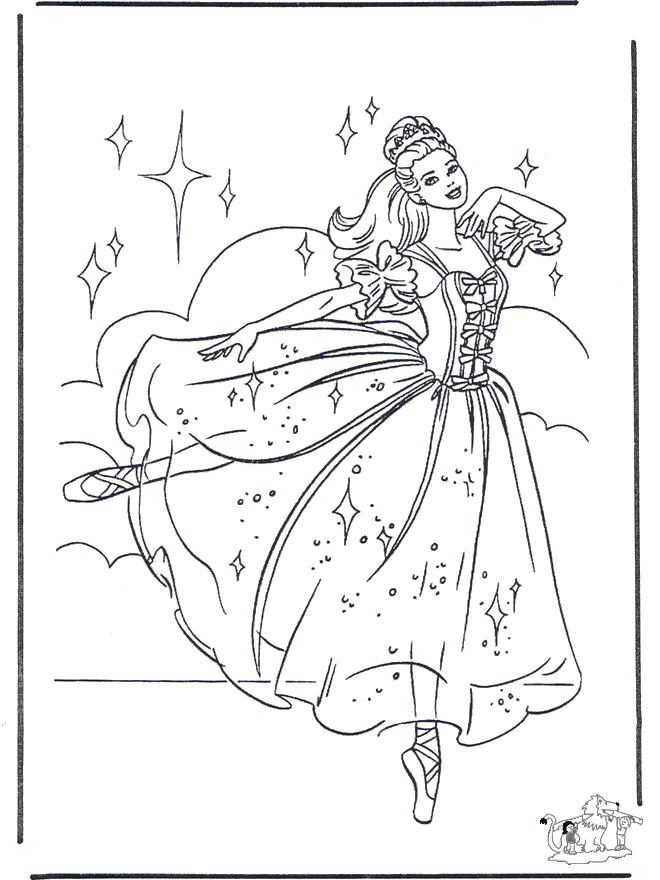 Coloring pages Barbie  - Barbie