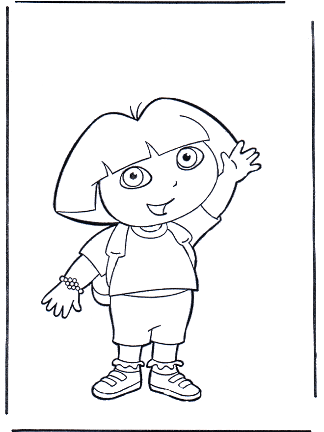 Coloring pages Dora the Explorer  - Dora the Explorer