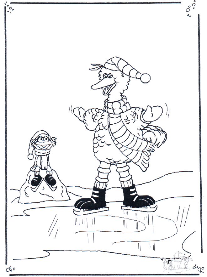 Coloring pages skating - Skating