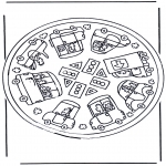 Mandala Coloring Pages - Coloring pictures mandala car