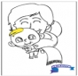 Coloringpage baby 2