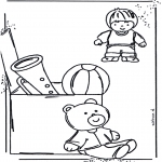 Kids coloring pages - Coloringpage toys 1