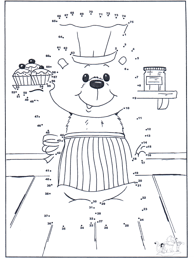 Connect the Dots - baker 1 - Number picture