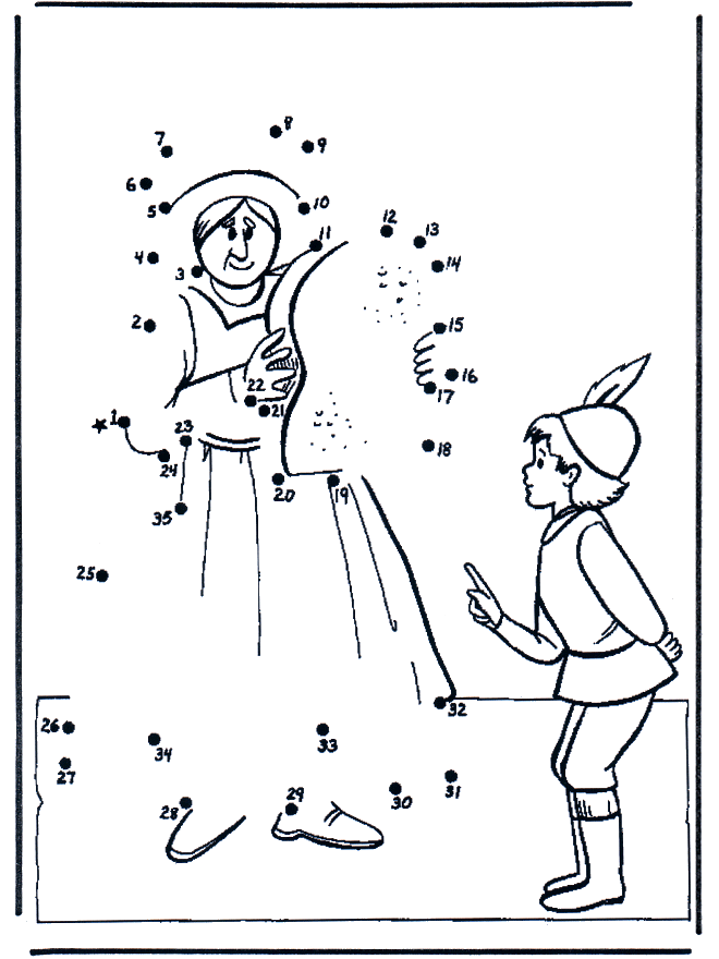 Connect the Dots - boy 1 - Number picture