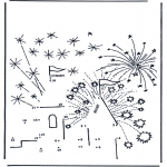 Crafts - Connect the Dots - firework