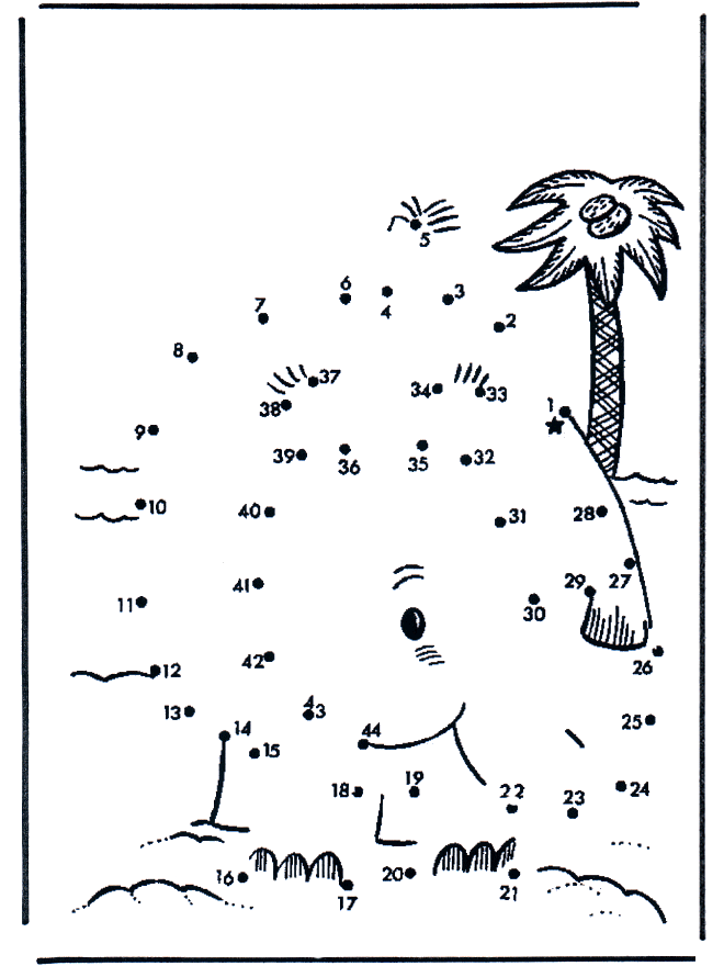 Connect the Dots island - Number picture