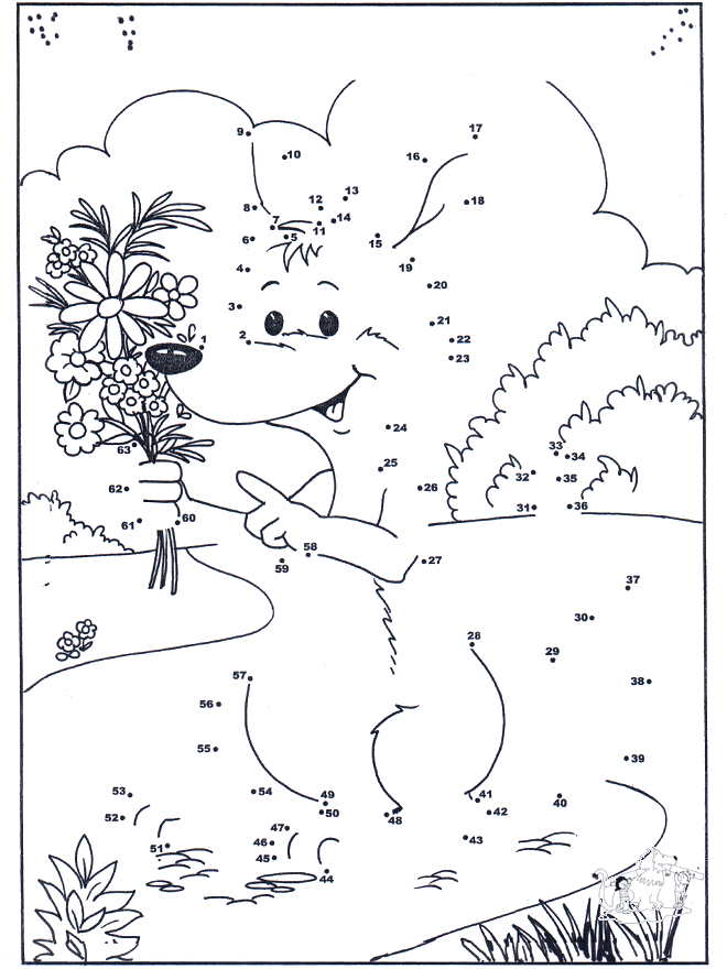 Connect the Dots - mice - Number picture