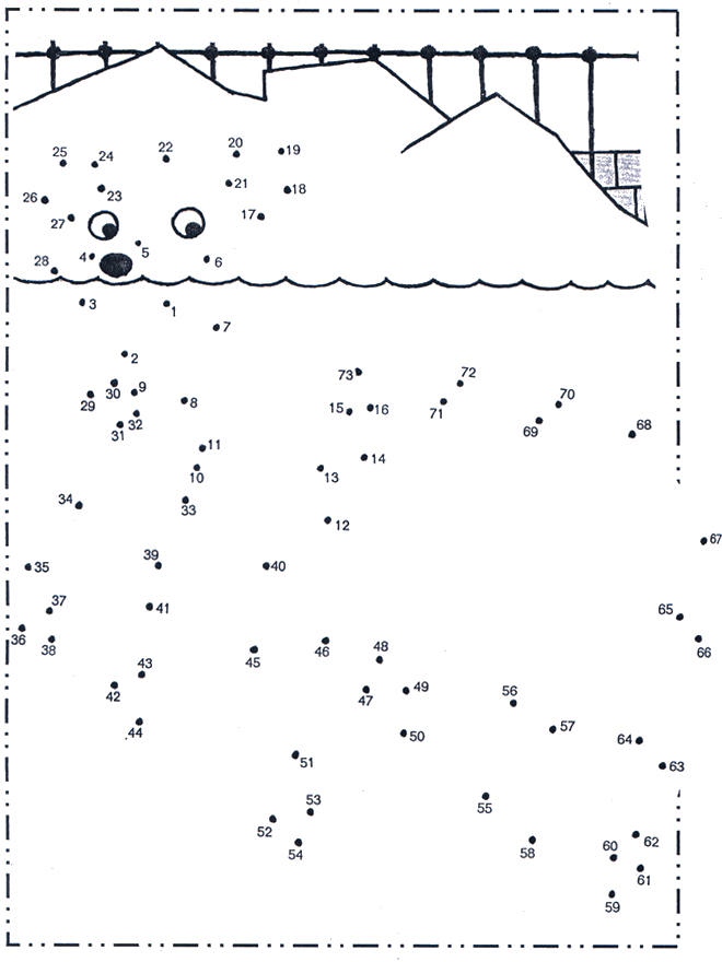 Connect the Dots - zoo 1 - Number picture