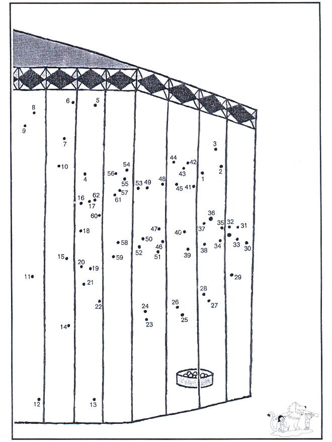 Connect the Dots - zoo 7 - Number picture