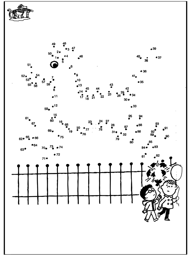 Connect the Dots - Zoo - Number picture