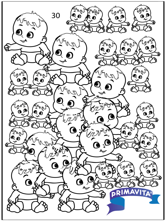Count the babies - puzzle