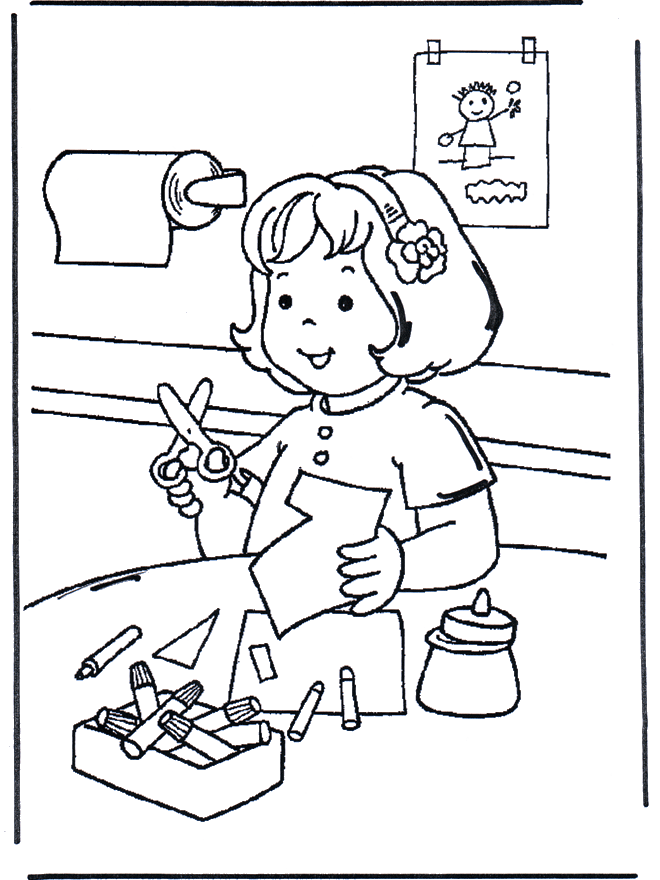 Crafts - Children coloring page