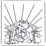 Bible coloring pages - Crib 1