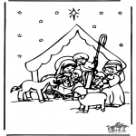 Bible coloring pages - Crib 2