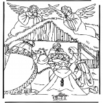 Bible coloring pages - Crib 3