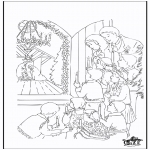 Christmas coloring pages - Crib 5