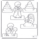 Christmas coloring pages - Crib craft 2