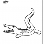 Animals coloring pages - Crocodile 3