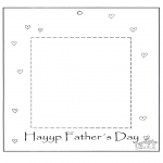 Theme coloring pages - Dads day fotoframe