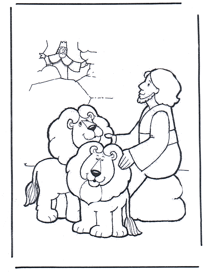 Daniel & The Lions Coloring Pages 10