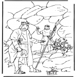 Bible coloring pages - David and Saul