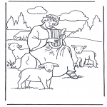 Bible coloring pages - David the shepherd