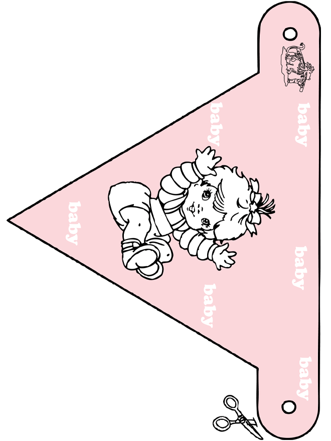 Decorationflag baby 2 - Cut-Out