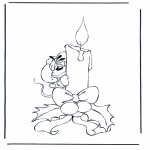 Christmas coloring pages - Diddl x-mas 5