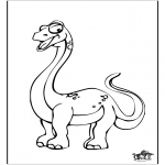 Animals coloring pages - Dinosauer 10