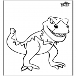 Animals coloring pages - Dinosauer 11