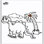 Animals coloring pages - Dinosauer 13