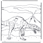 Animals coloring pages - Dinosauer 4