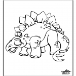 Animals coloring pages - Dinosauer 9