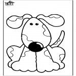 Animals coloring pages - Dog 10